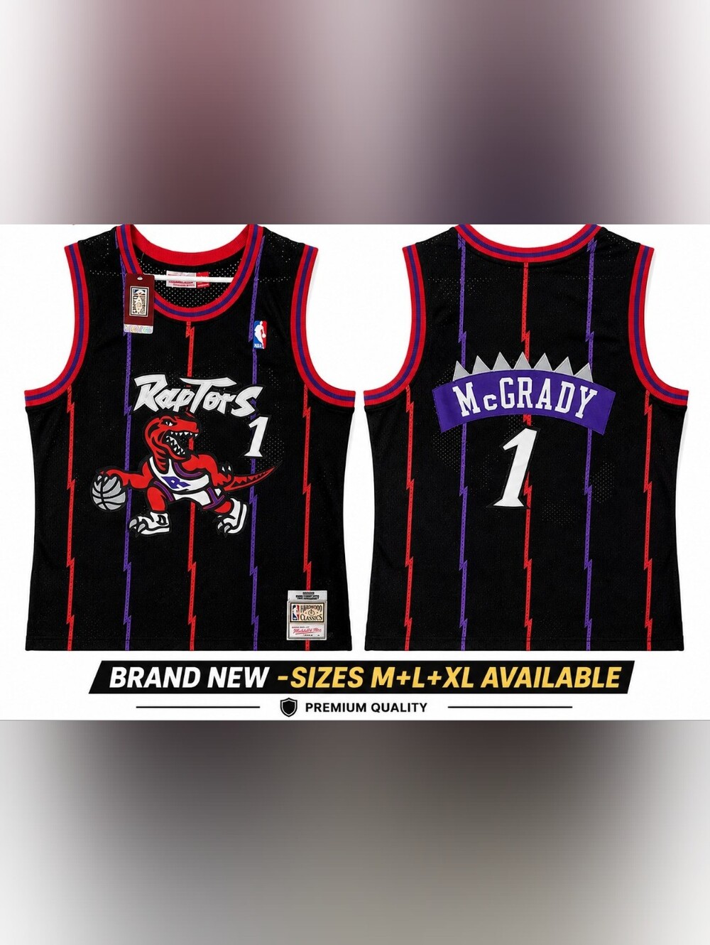 Toronto Raptors Black Vince Carter-Style Kids Basketball Jersey